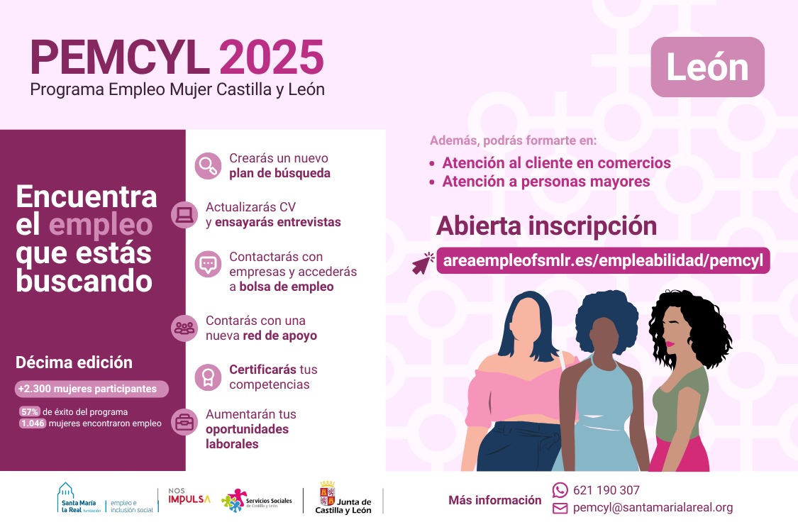 Las mujeres interesadas en el programa de empleo pueden inscribirse online o en la Gerencia Territorial de Servicios Sociales. | JCYL