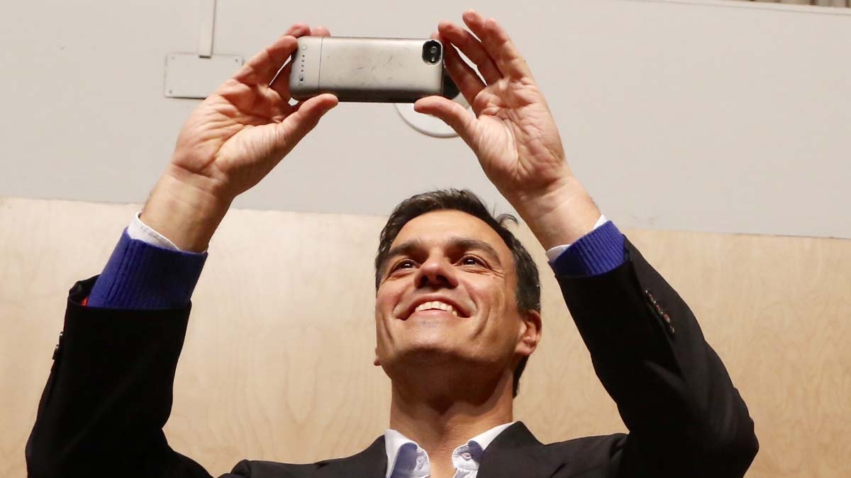 Pedro Sánchez, en su visita a la Universidad de Salamanca en diciembre de 2014. | ICAL
