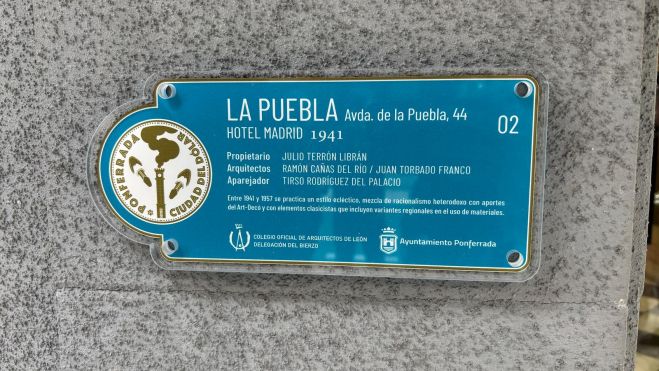 Placa identificativa. | JAVIER FERNÁNDEZ Placa identificativa. | JAVIER FERNÁNDEZ