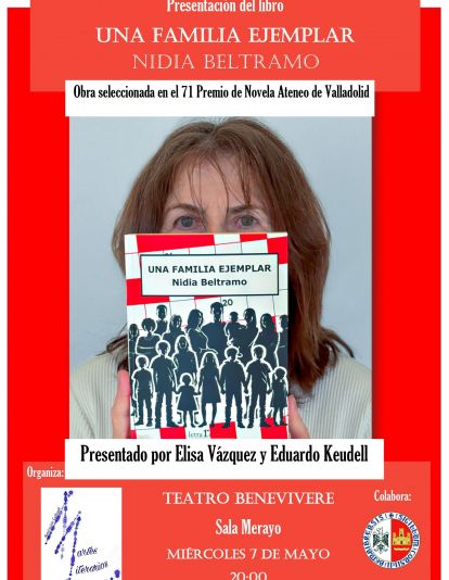 Cartel de presentación del libro 'Una familia ejemplar'. Cartel de presentación del libro 'Una familia ejemplar'.
