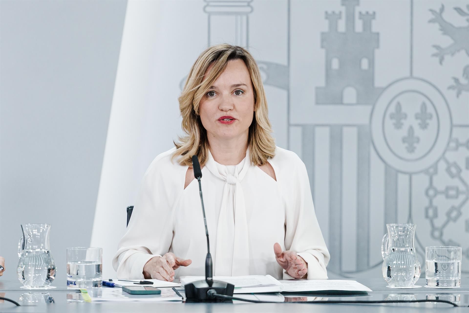 La ministra Pilar Alegría. | EUROPA PRESS