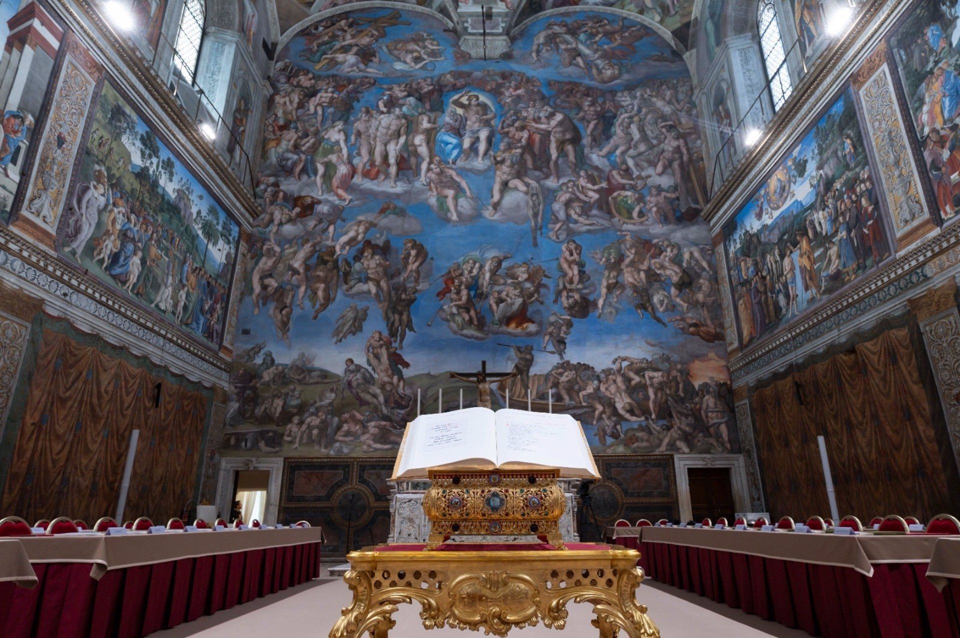 Imagen del Juicio Final de Miguel Ángel en la Capilla Sixtina, en el Vaticano | VATICAN MEDIA