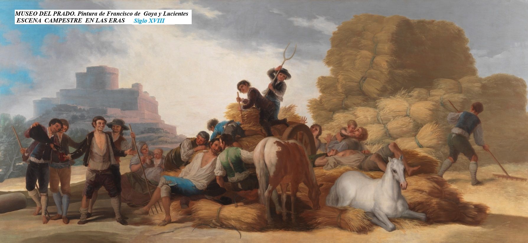 Escena de las labores en una era del siglo XVIII, que sin duda es similar a las que se podían ver en El Bierzo. Escena de las labores en una era del siglo XVIII, que sin duda es similar a las que se podían ver en El Bierzo.