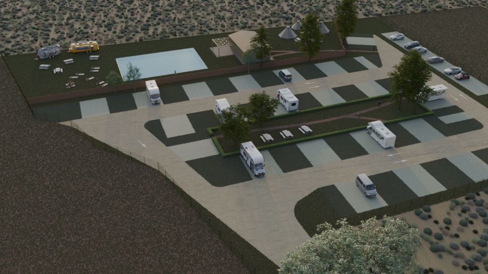 Proyecto de nuevo camping que construirá Santa María del Páramo. | L.N.C.