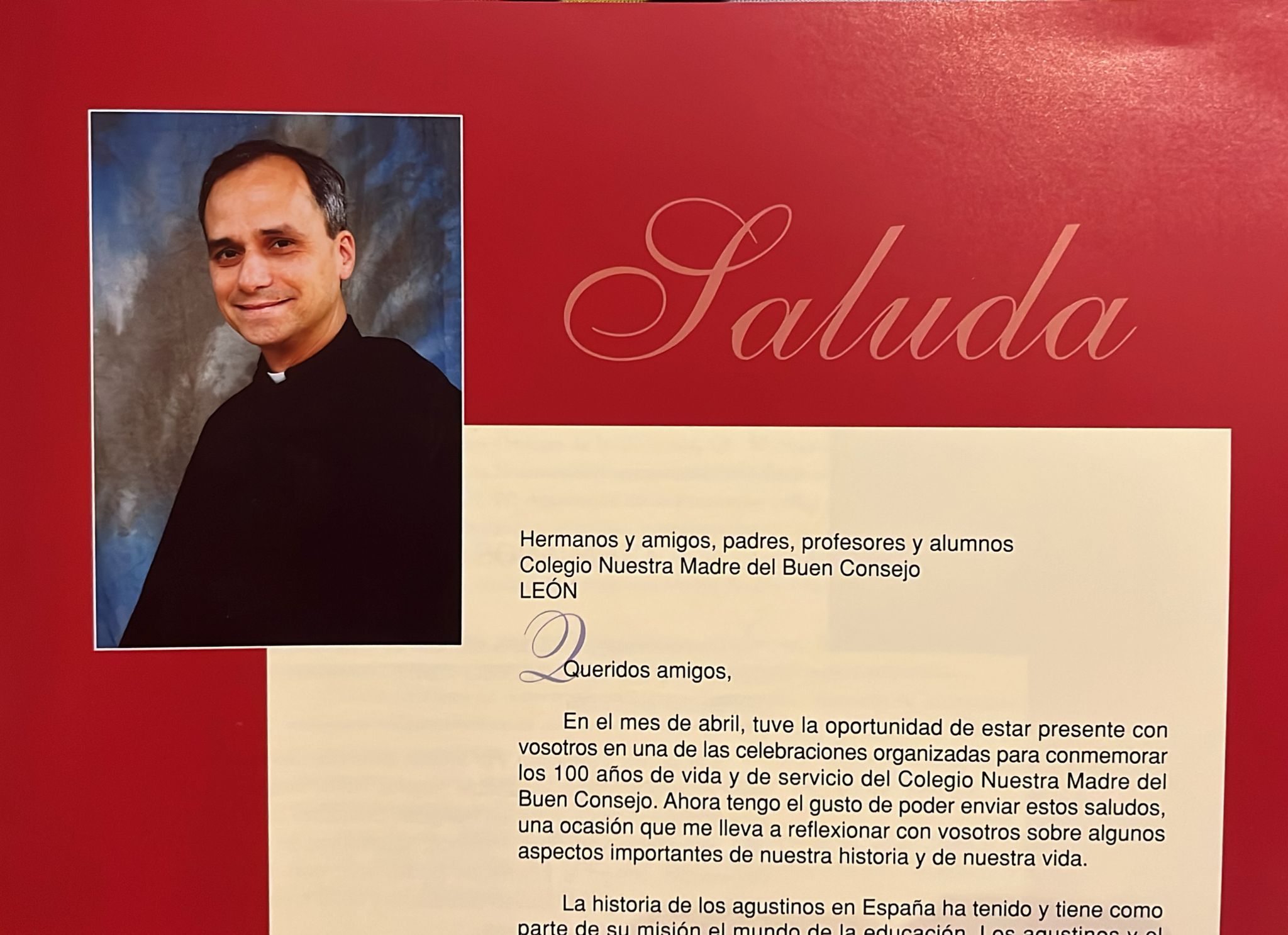 La carta que el Papa León XIV envió a los Agustinos de León. | L.N.C.