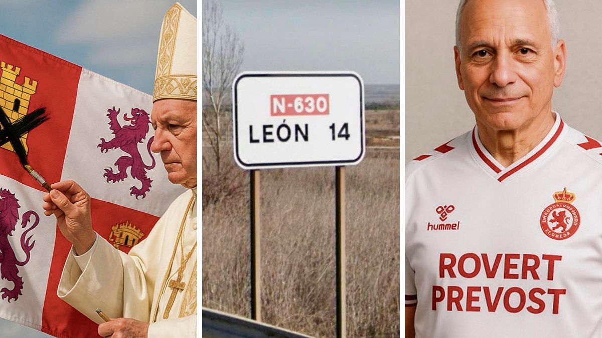 Algunas de las decenas de imágenes que circulan por las redes sobre León XIV. | L.N.C.