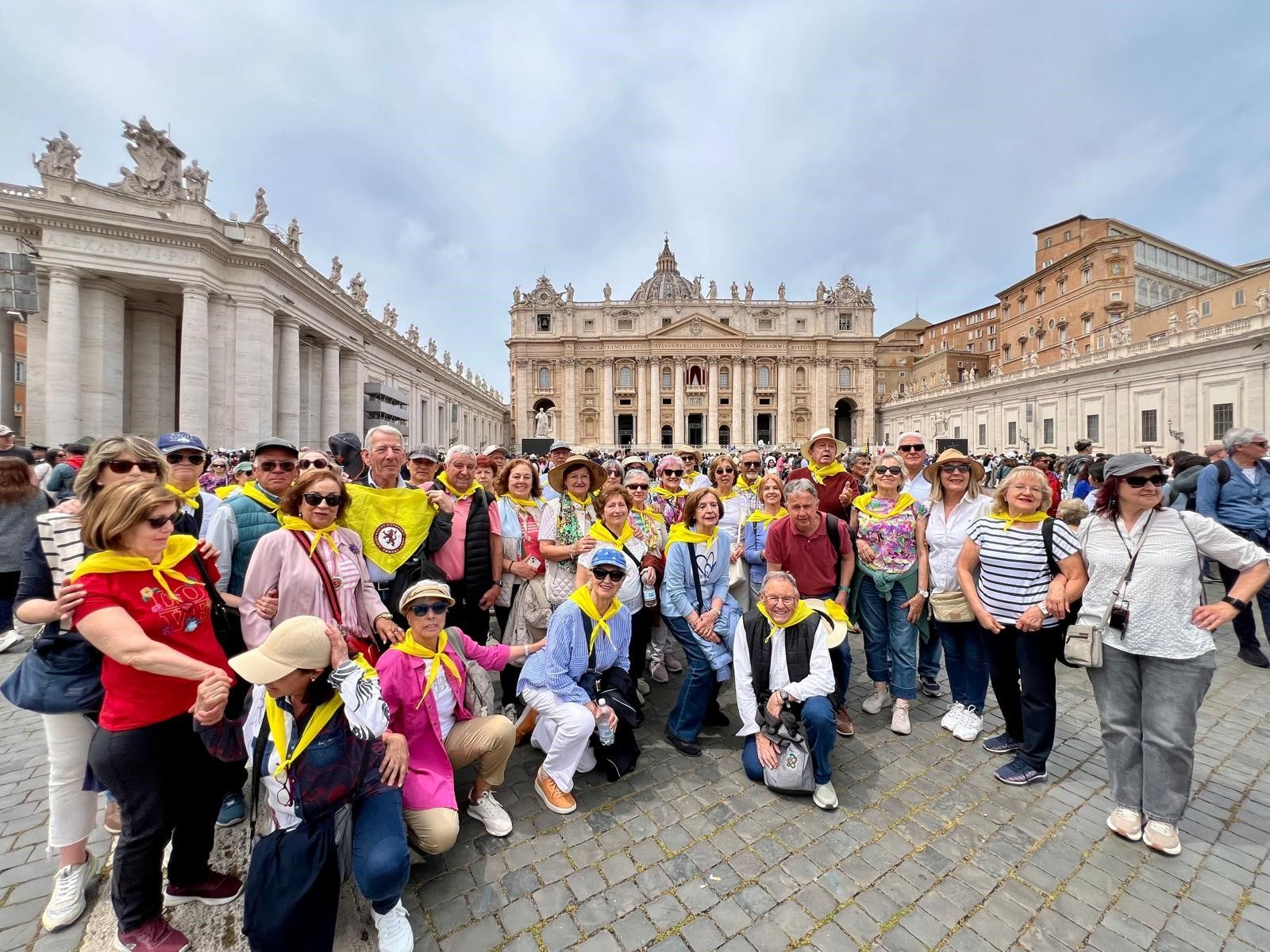 El grupo de profesores leoneses en El Vaticano. | L.N.C.