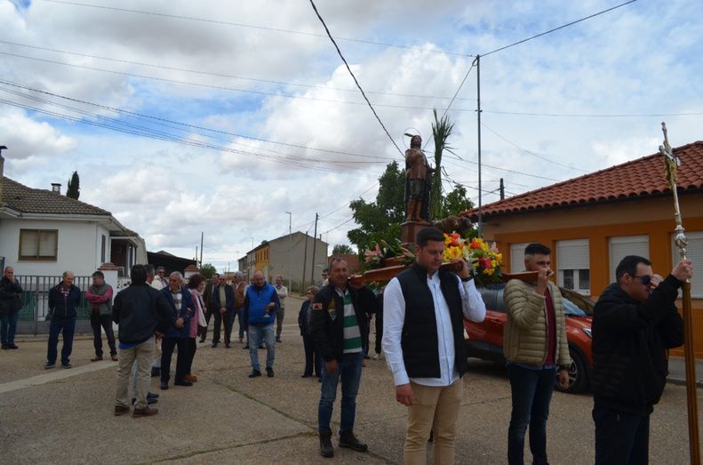 Procesión de San Isidro del año pasado en San Millán de los Caballeros. | L.N.C.
