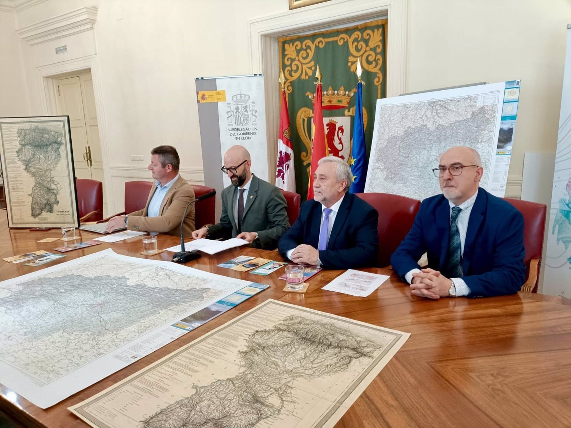 Presentación en la Subdelegación del Gobierno en León del nuevo mapa de la provincia del IGN. | E.P. 