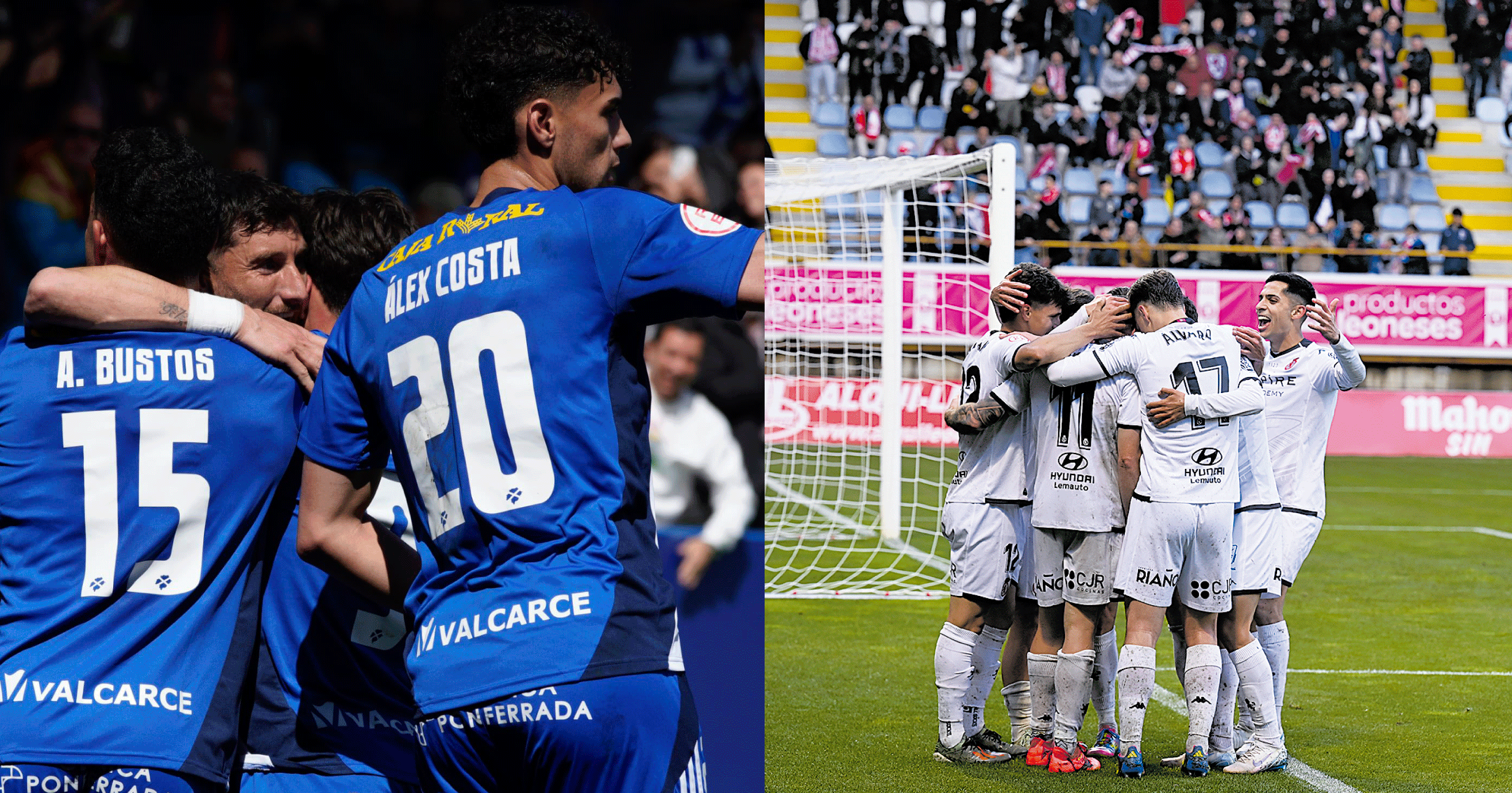 La Ponferradina es el equipo más goleador del grupo y por detrás la Cultural con solo un gol de diferencia, 55 y 53, respectivamente
