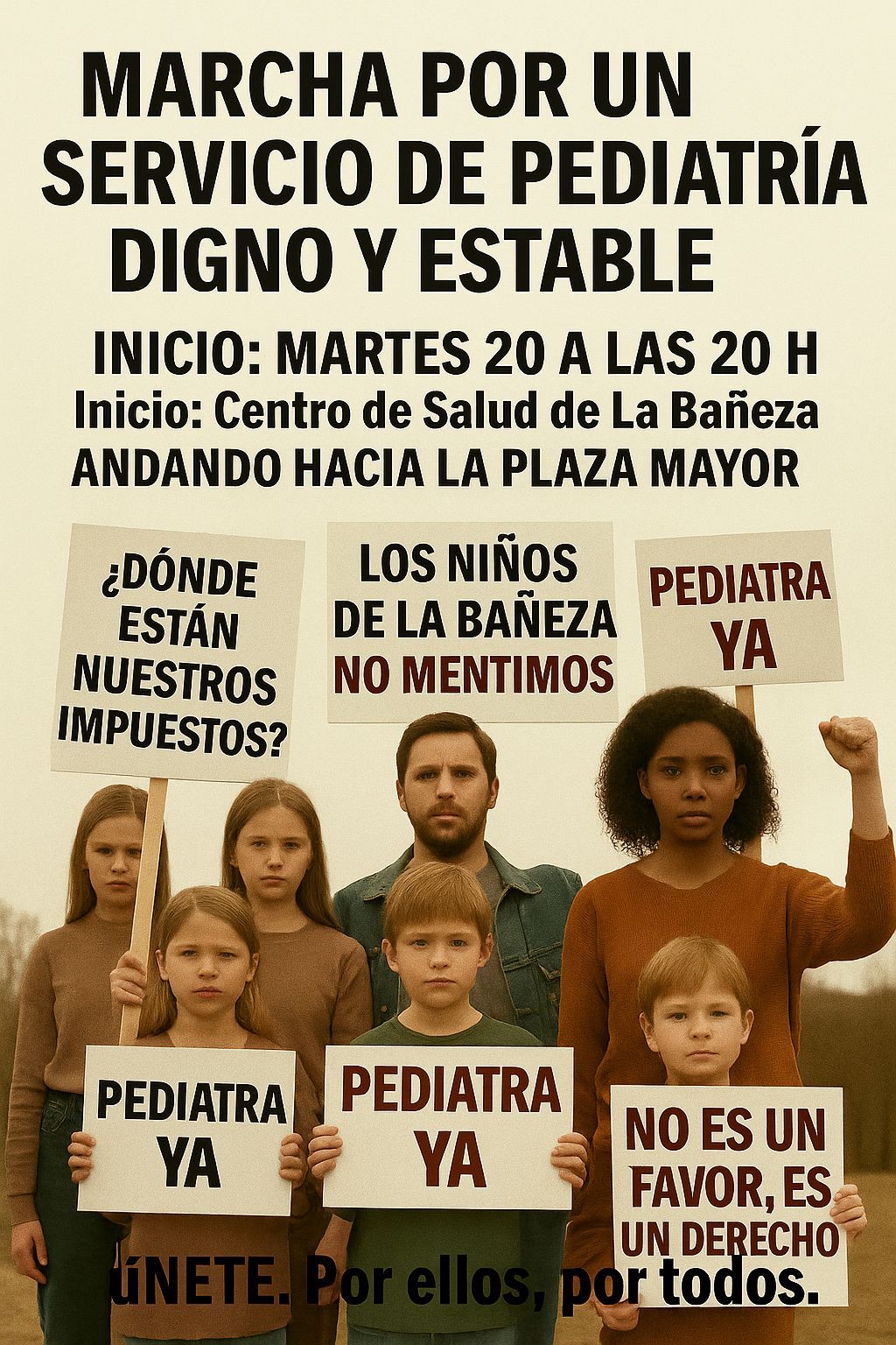 Cartel de la protesta. Cartel de la protesta.