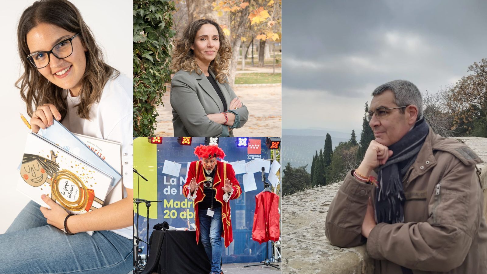 Algunos de los participantes de este sábado, 17 de mayo, en la Feria del Libro de León.