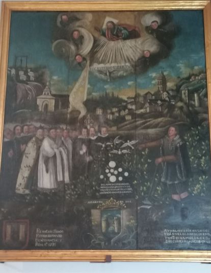 ‘El milagro del sacramento’, pintura de finales del S.XVII. ‘El milagro del sacramento’, pintura de finales del S.XVII.