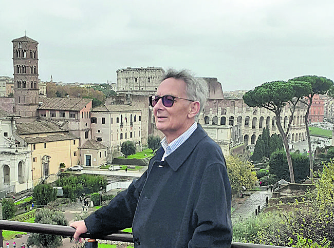 El leonés Natalio Fernández Marcos en una visita a Roma para acudir a la lectura de una de las numerosas tesis que a lo largo de carrera dirigió.