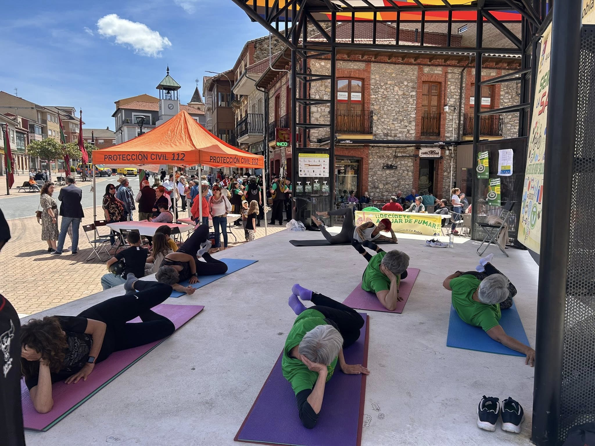 Taller de pilares este sábado en la Feria de la Salud de La Robla.
