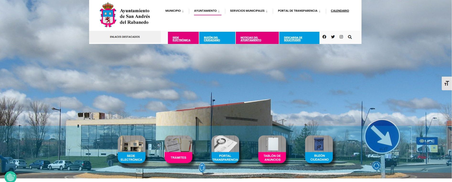 El Ayuntamiento de San Andrés del Rabanedo estrena página web. 