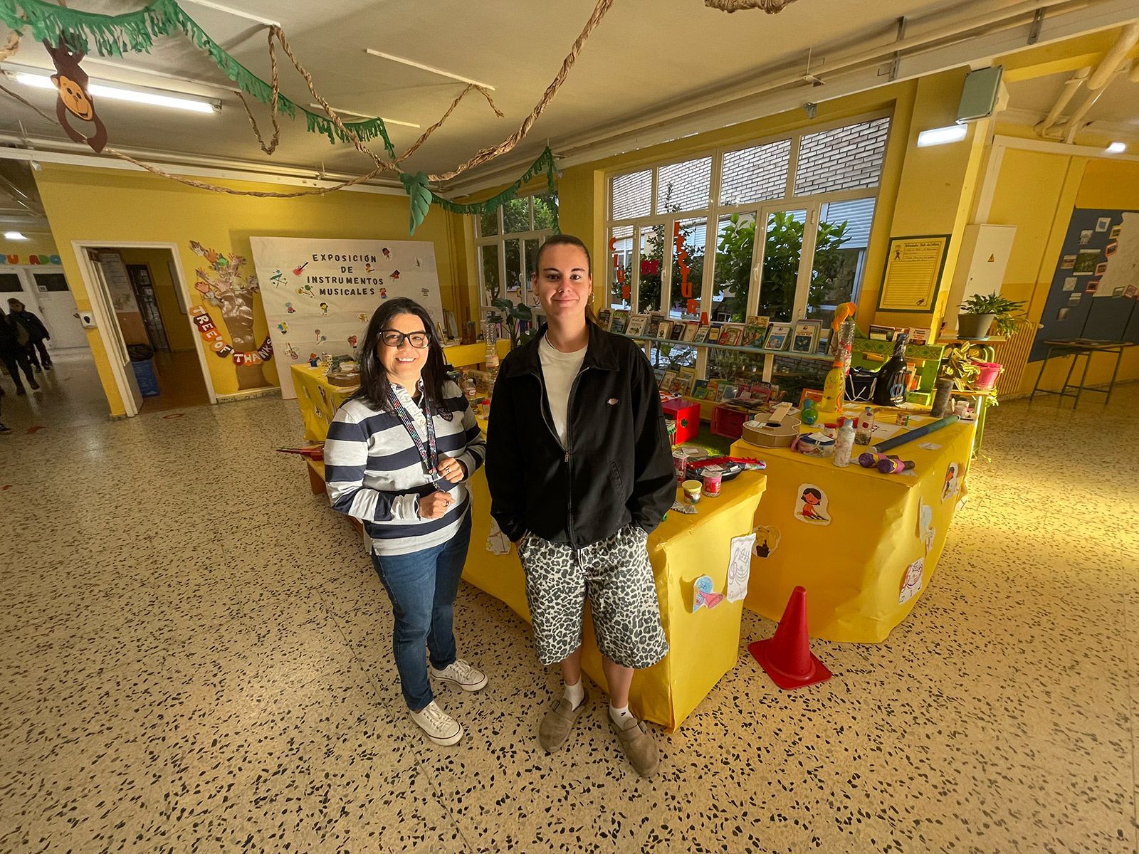 Las profesoras responsables de la actividad.