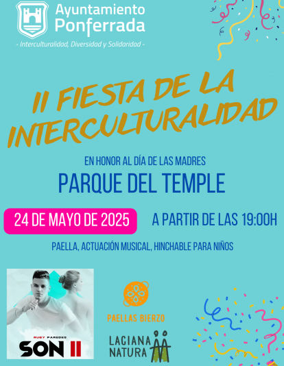 Cartel de II Fiesta de la Interculturalidad. Cartel de II Fiesta de la Interculturalidad.