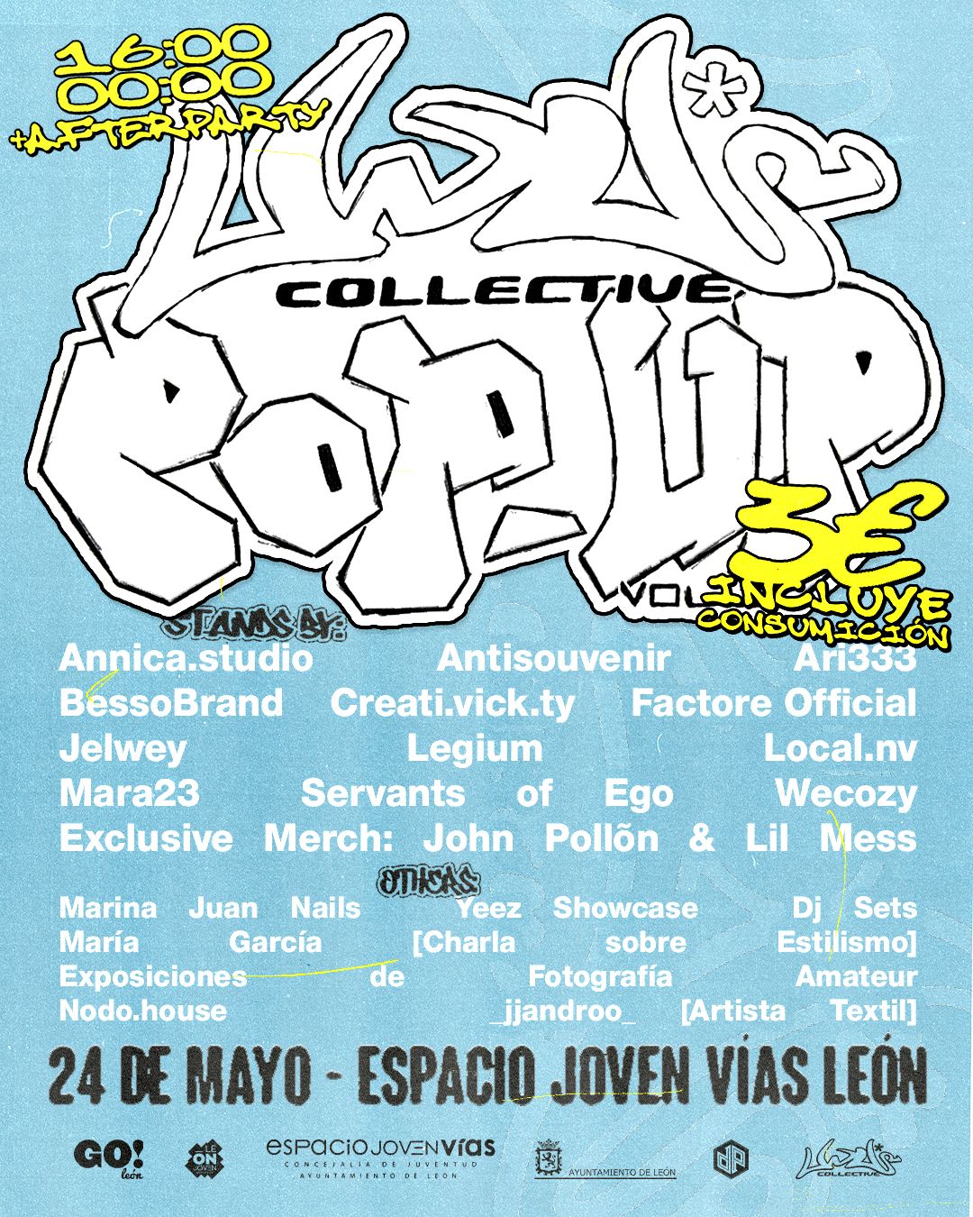 El colectivo creativo leonés ‘Uwu’s Collective’ vuelve a romper esquemas con el evento ‘Pop-up vol.3’.