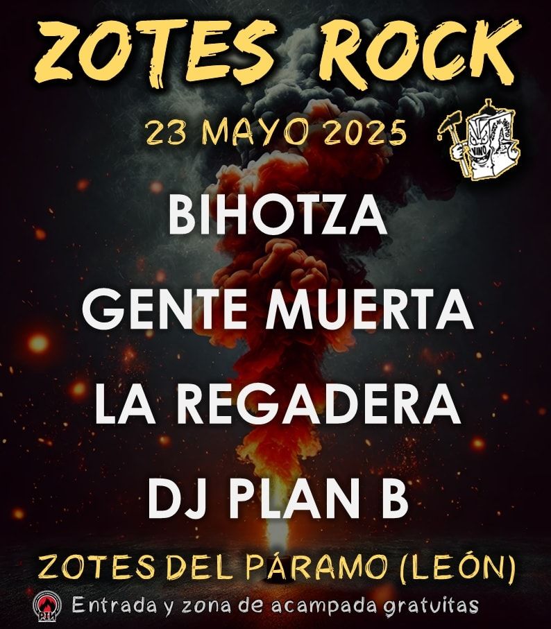 Cartel del 'Zotes Rock'.