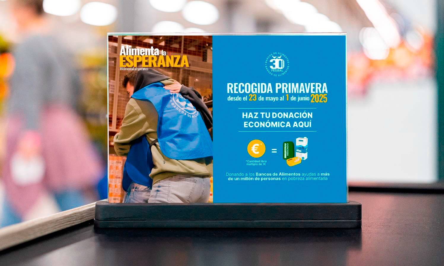 Imagen de la campaña de recogida de alimentos.