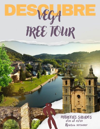 Cartel de los 'free tour' por Vega de Espinareda. Cartel de los 'free tour' por Vega de Espinareda.