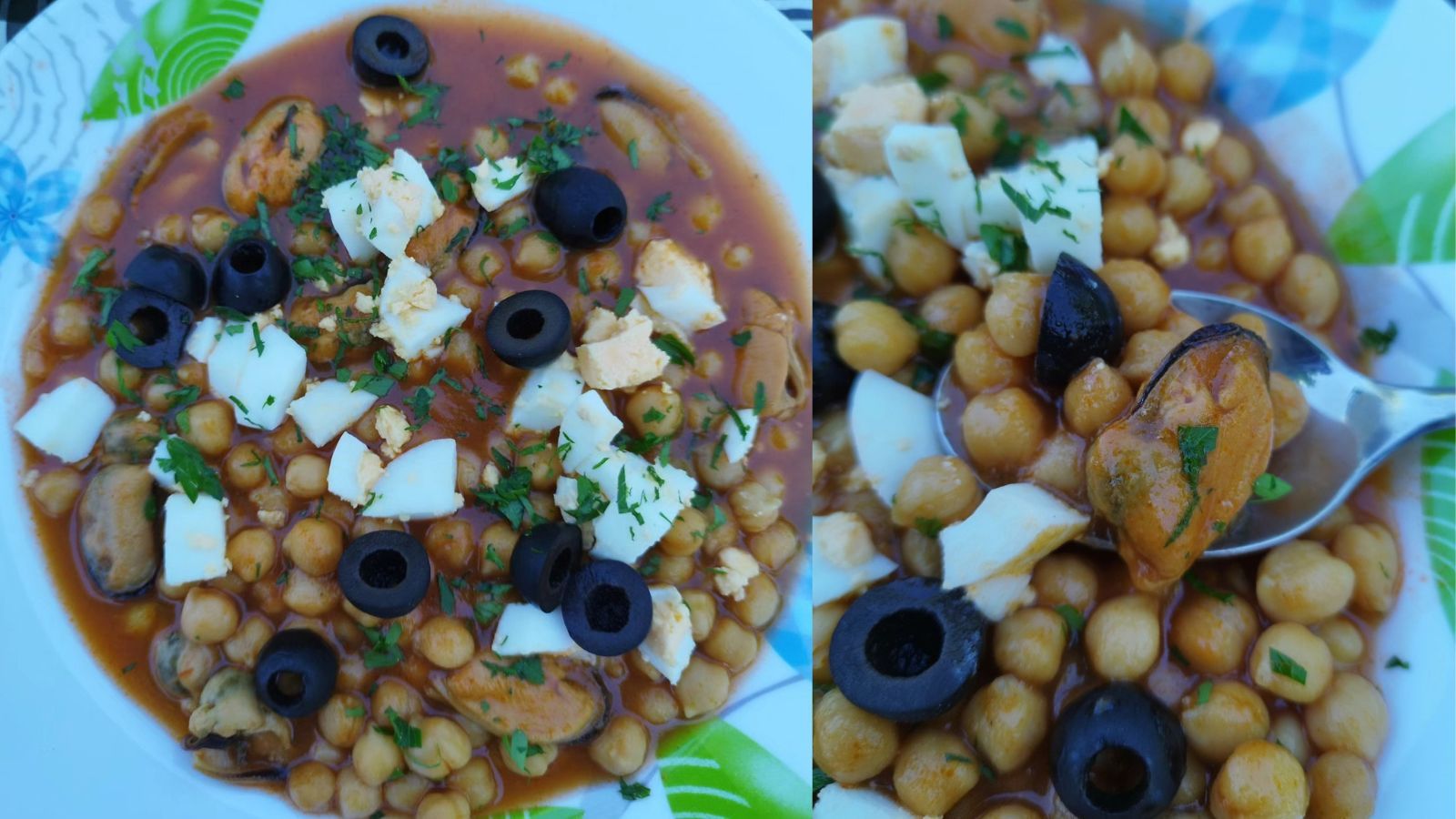 La receta de garbanzos con mejillones de Marcelo Ramón. La receta de garbanzos con mejillones de Marcelo Ramón.