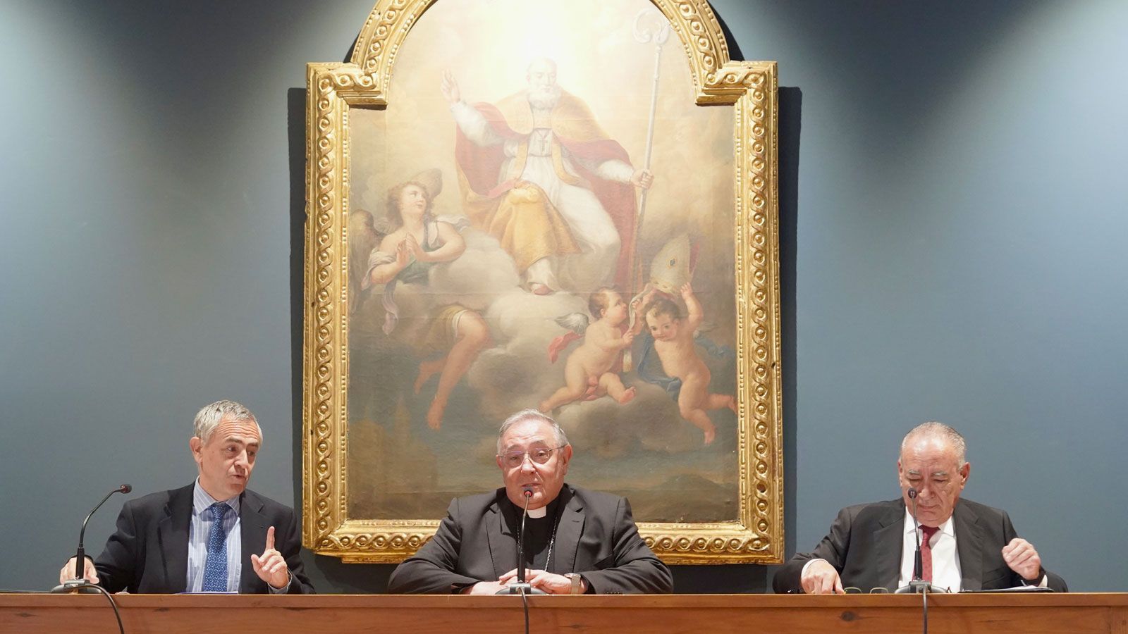 Un instante del acto encabezado por el obispo de León, Luis Ángel de las Heras. | CAMPILLO (ICAL)