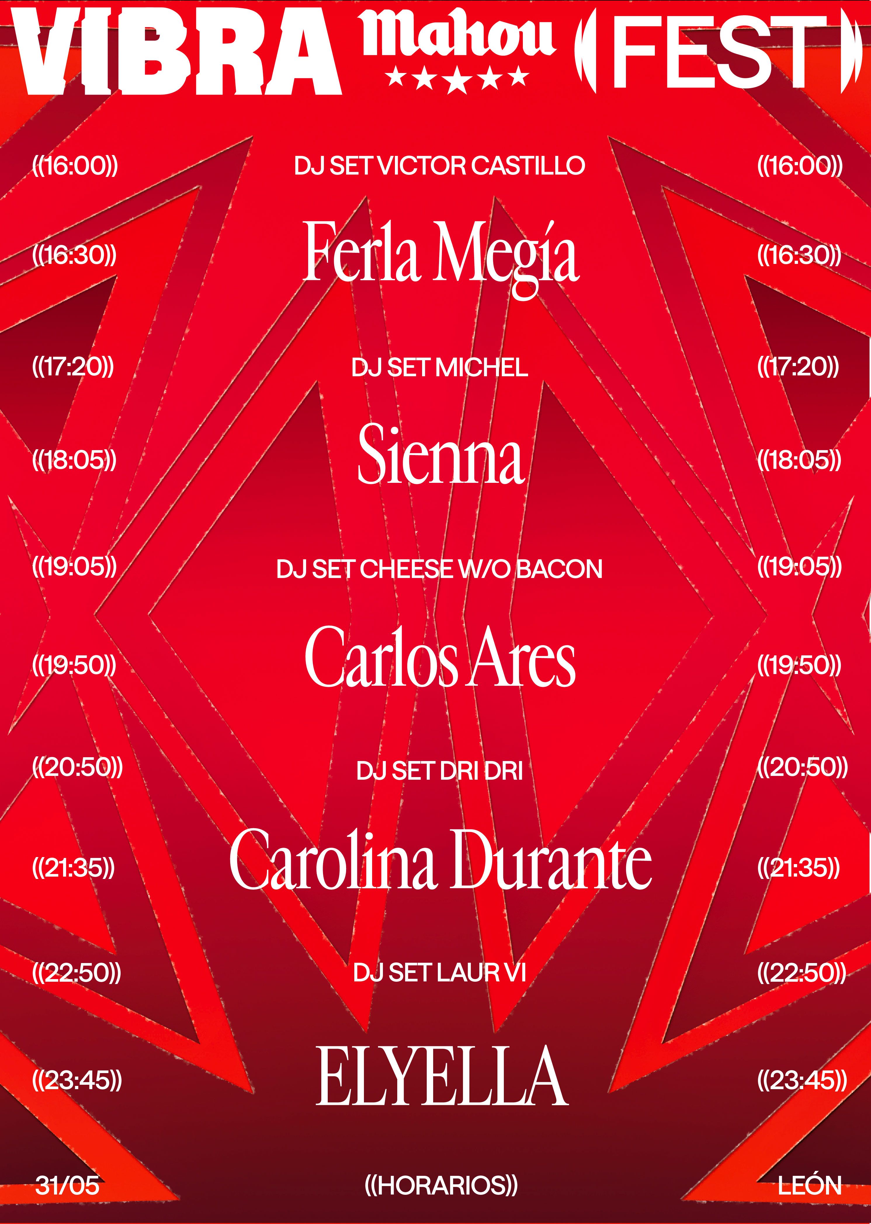 El cartel del Vibra Mahou en León.