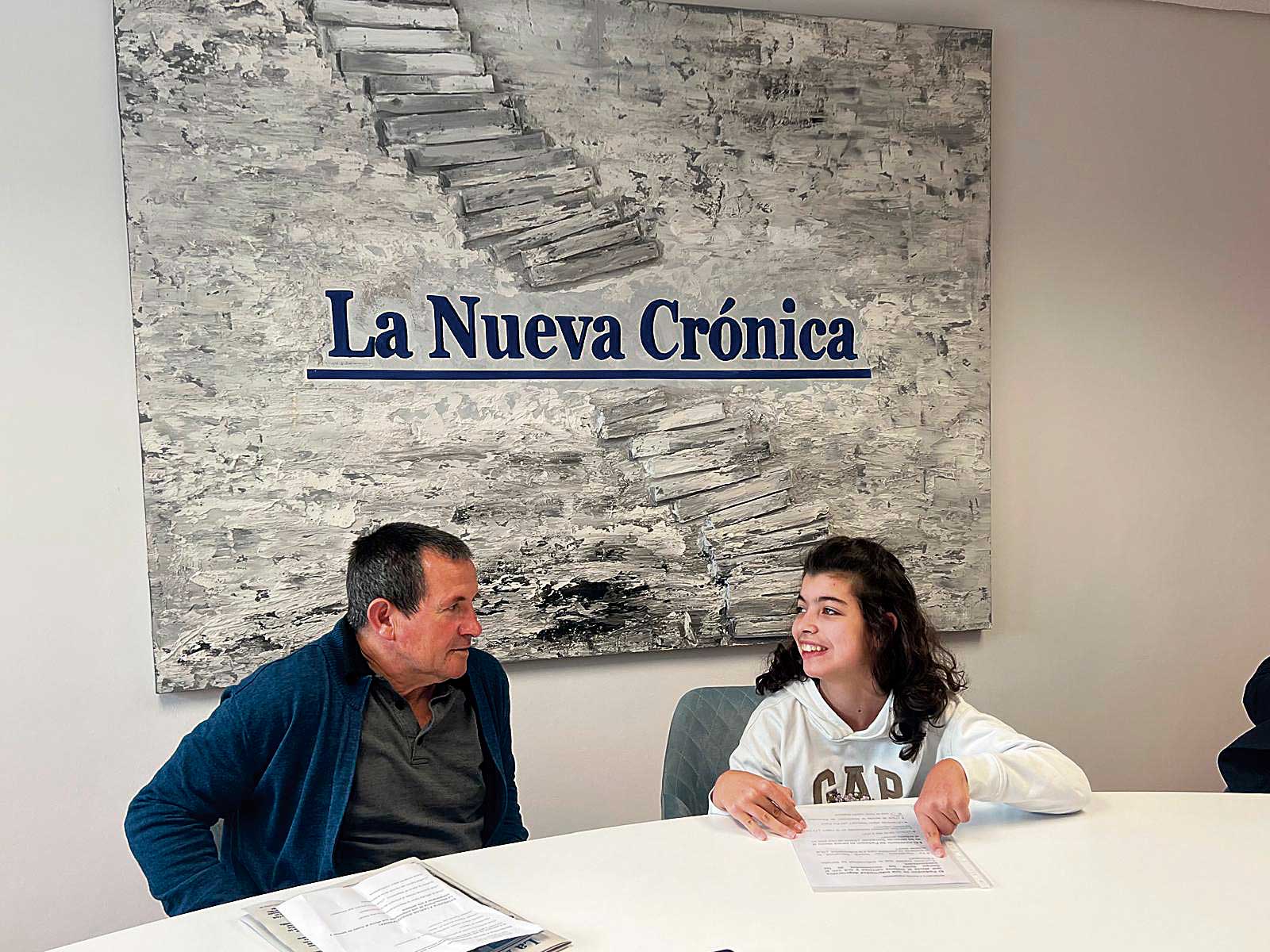 Un instante de la entrevista con Ignacio de la Fuente. | SAÚL ARÉN