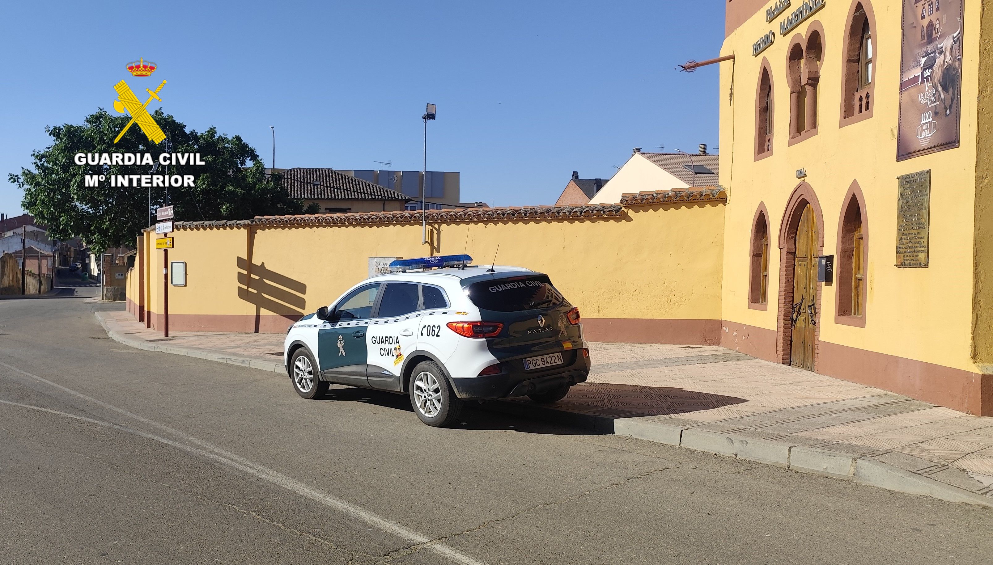 La Guardia Civil, en Valencia de Don Juan.