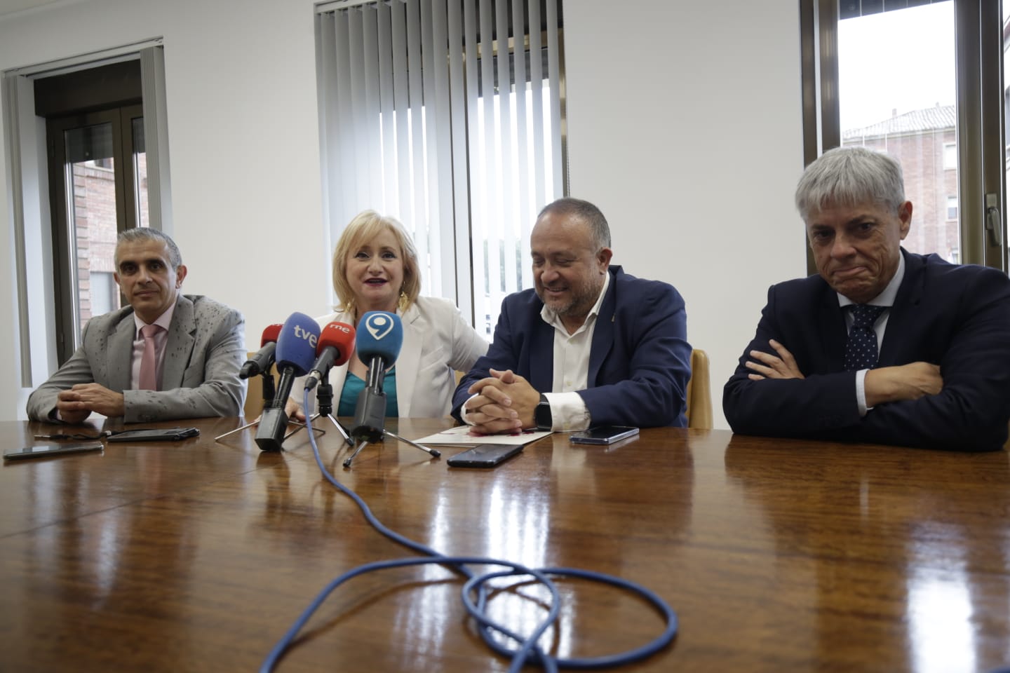La consejera de Industria, Leticia García, durante su presencia en León este viernes. | FERNANDO OTERO