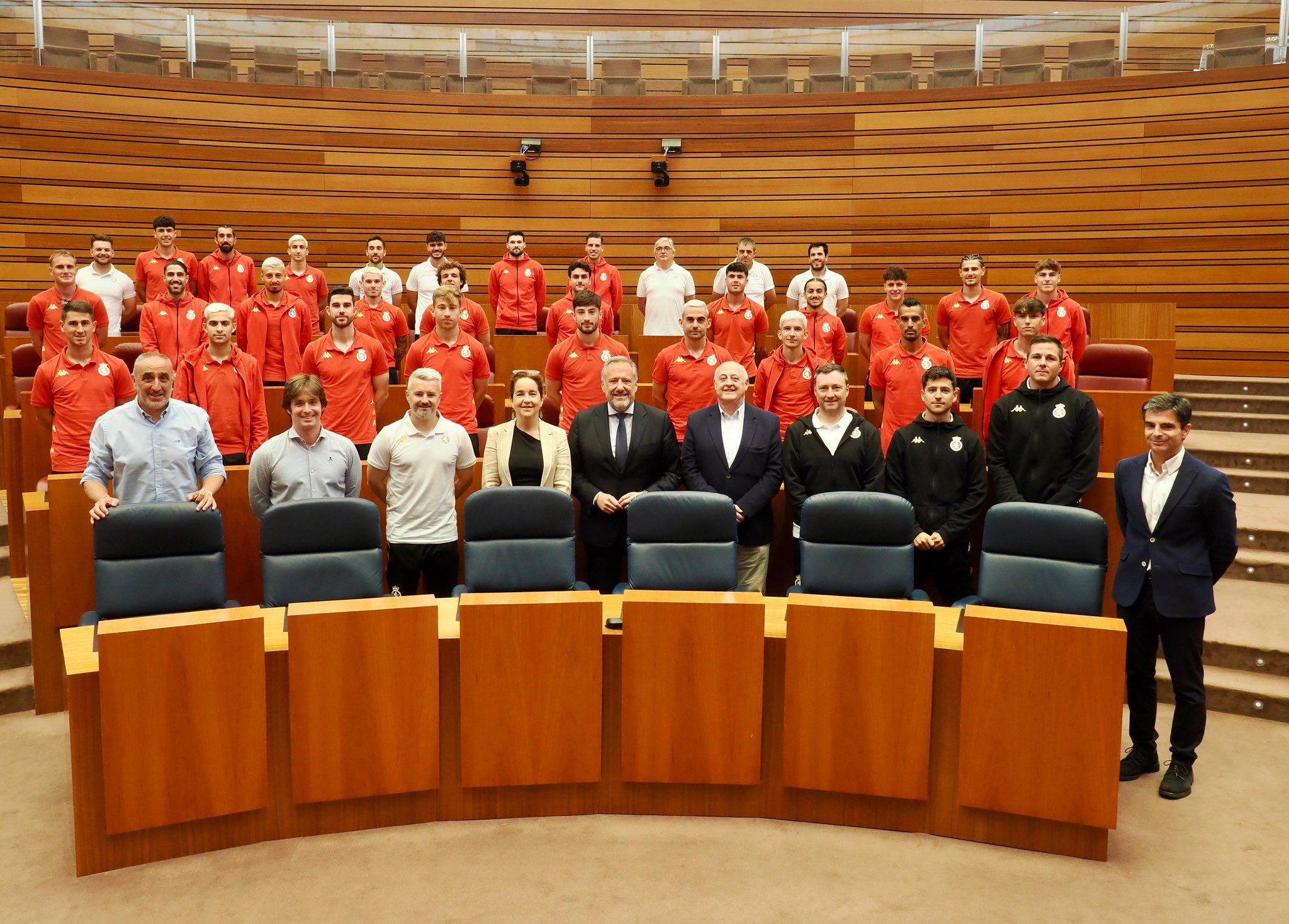 La Cultural, durante la recepción en Valladolid. | CYD
