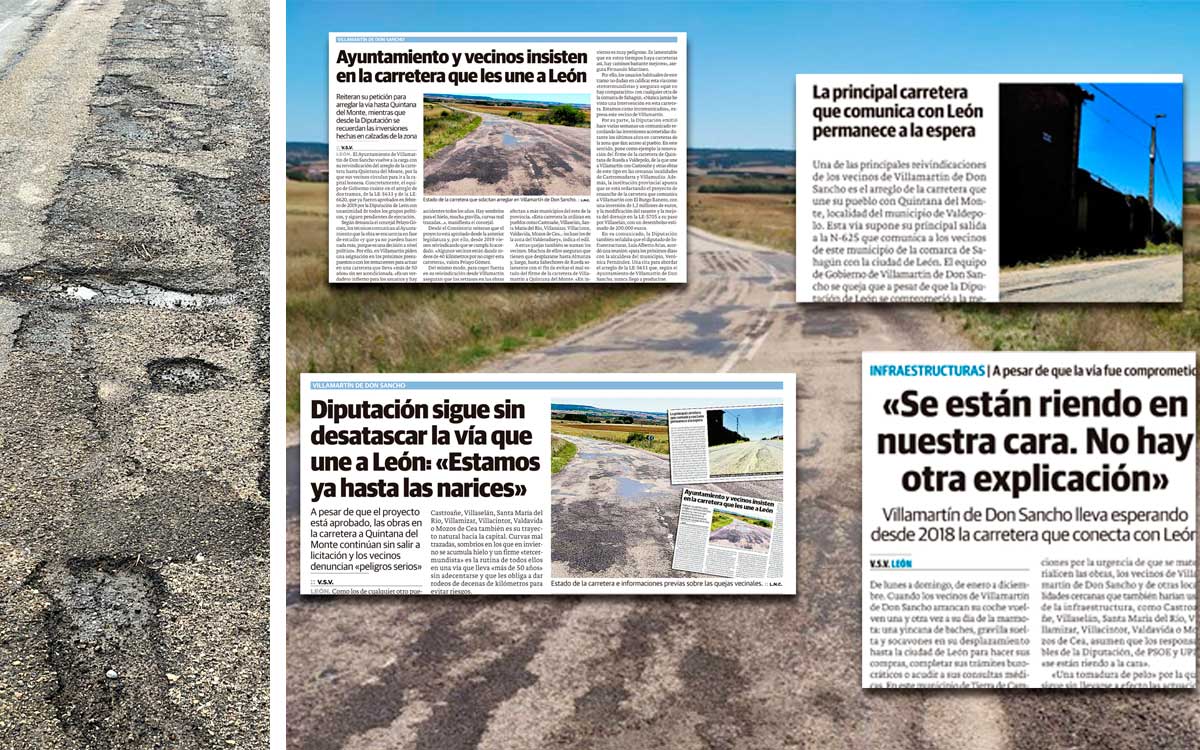 El estado de la carretera y algunas de las informaciones sobre las quejas vecinales. | L.N.C.