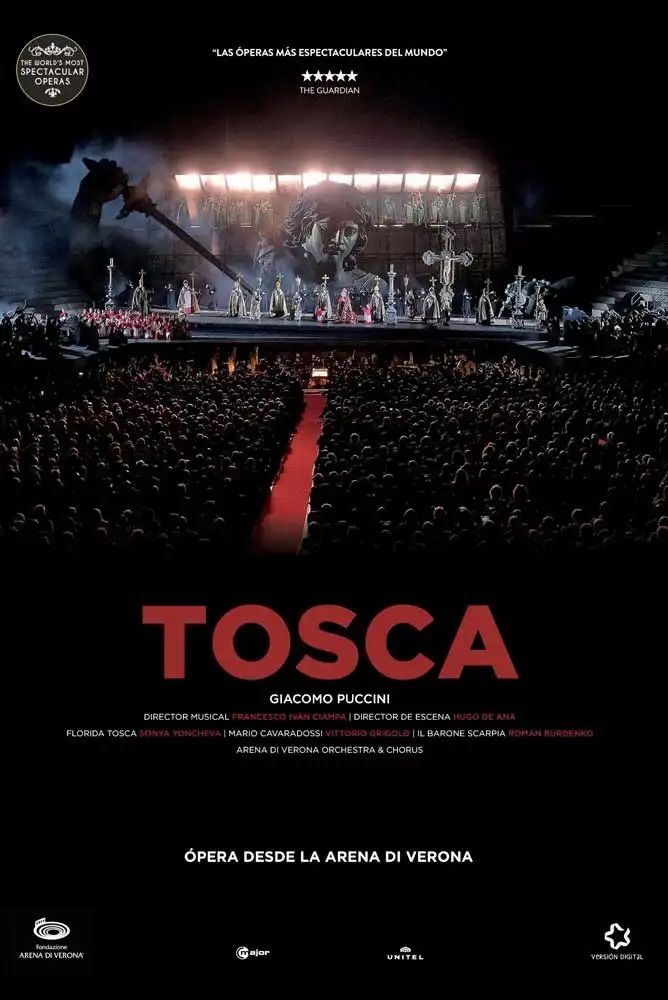 Cartel de la 'Tosca' de Hugo de Ana, retransmitida en los Cines Van Gogh. Cartel de la 'Tosca' de Hugo de Ana, retransmitida en los Cines Van Gogh.