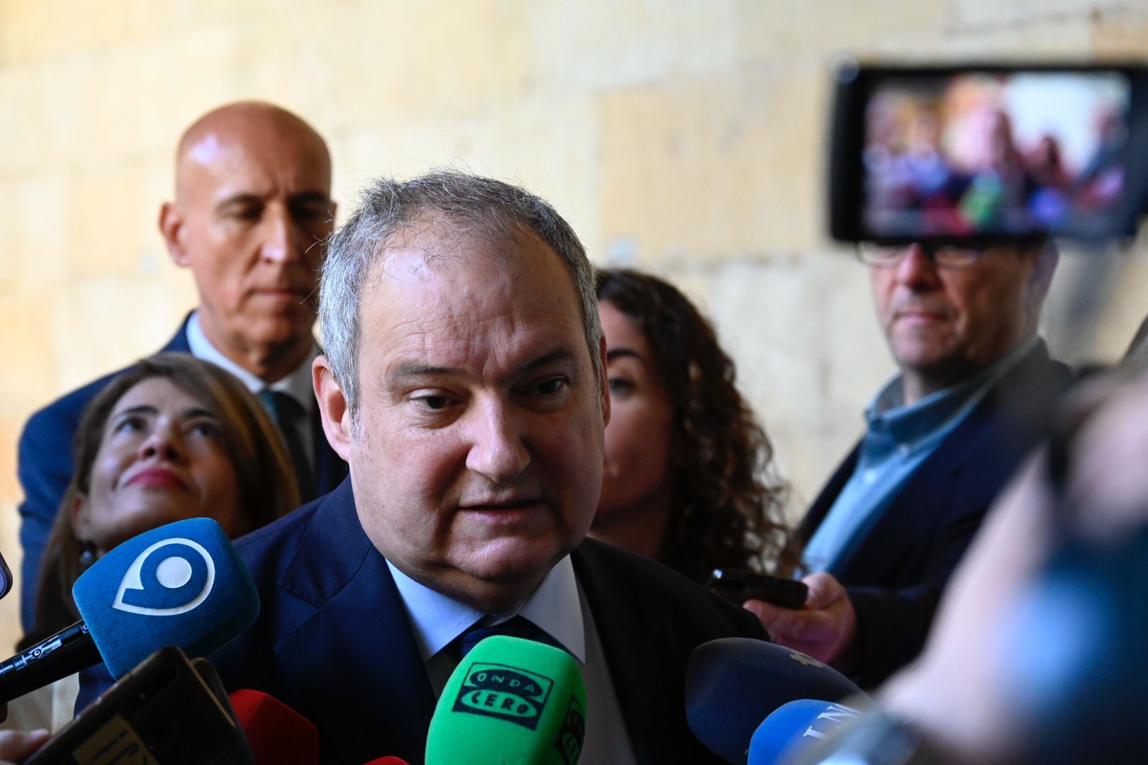 El ministro de Industria y Turismo, Jordi Hereu, en su visita de este viernes a León. | SAÚL ARÉN