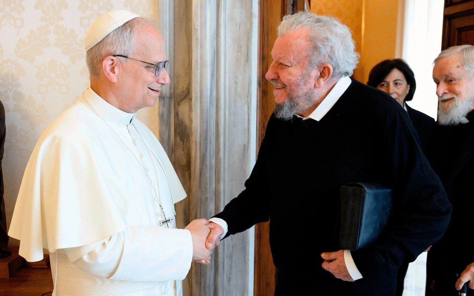 El Papa León XIV y el leonés Kiko Argüello. | VATICAN NEWS