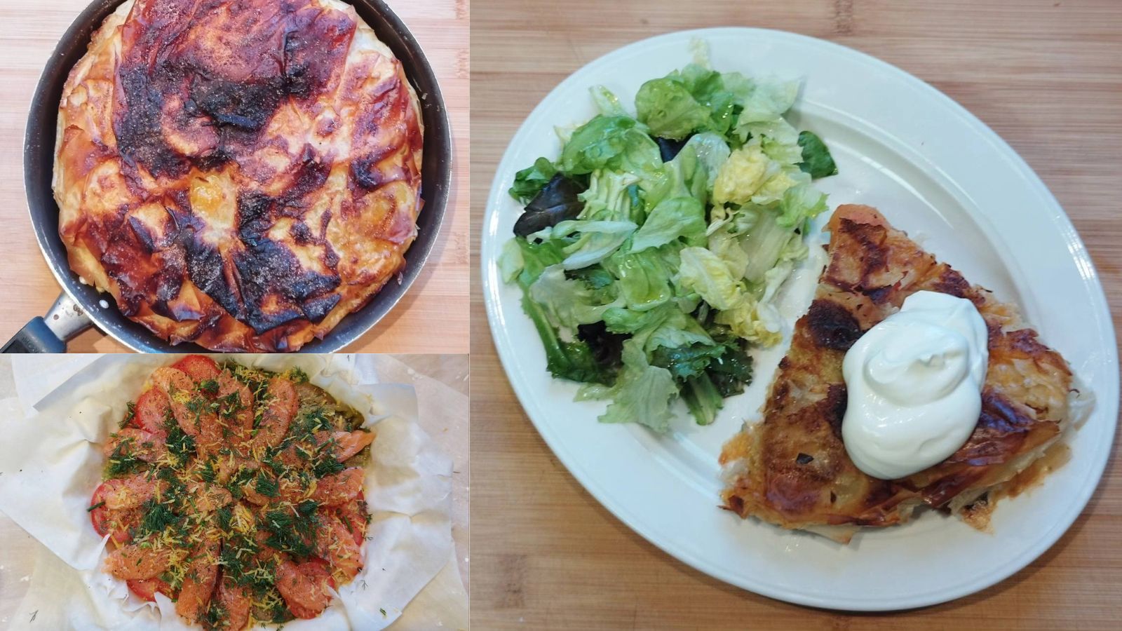La receta de pastel crujiente de salmón y tomate de Marcelo Ramón. La receta de pastel crujiente de salmón y tomate de Marcelo Ramón.