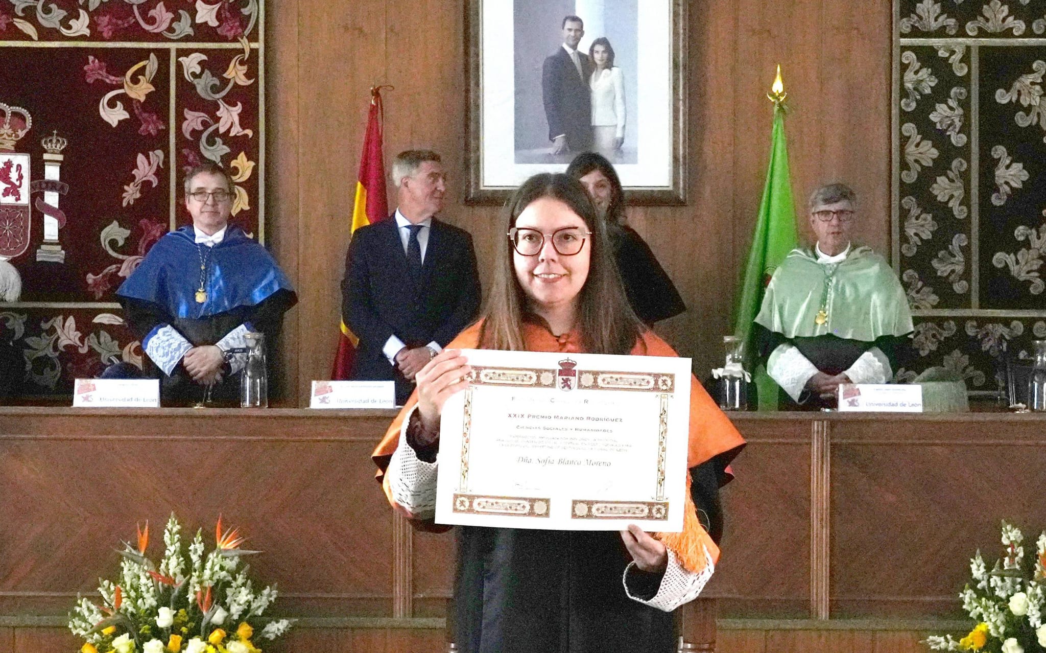 Sofía Blanco Moreno, ganadora del Premio Mariano Rodríguez para jóvenes investigadores en la XXIX edición de la Fundación Carolina Rodríguez. | ICAL