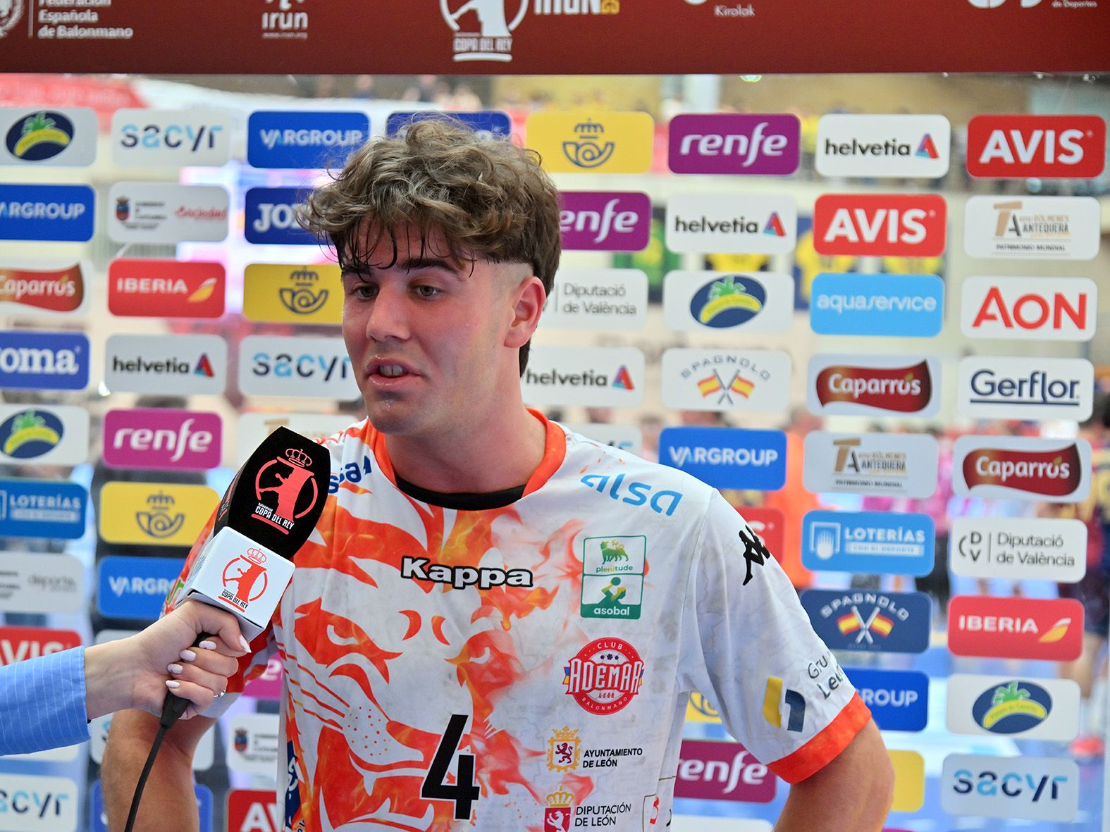 Carlos Álvarez disputó su último partido con el Ademar en la final de la Copa del Rey. J.L. RECIO (RFEB)