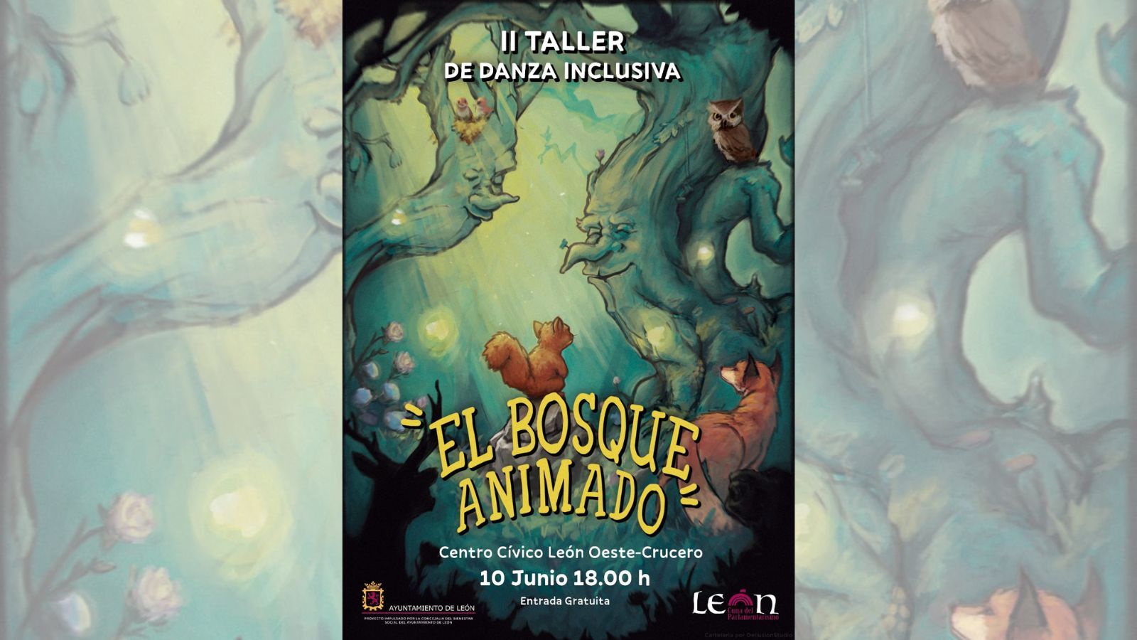 El cartel de la representación final del Taller de Danza Inclusiva del Ayuntamiento de León.