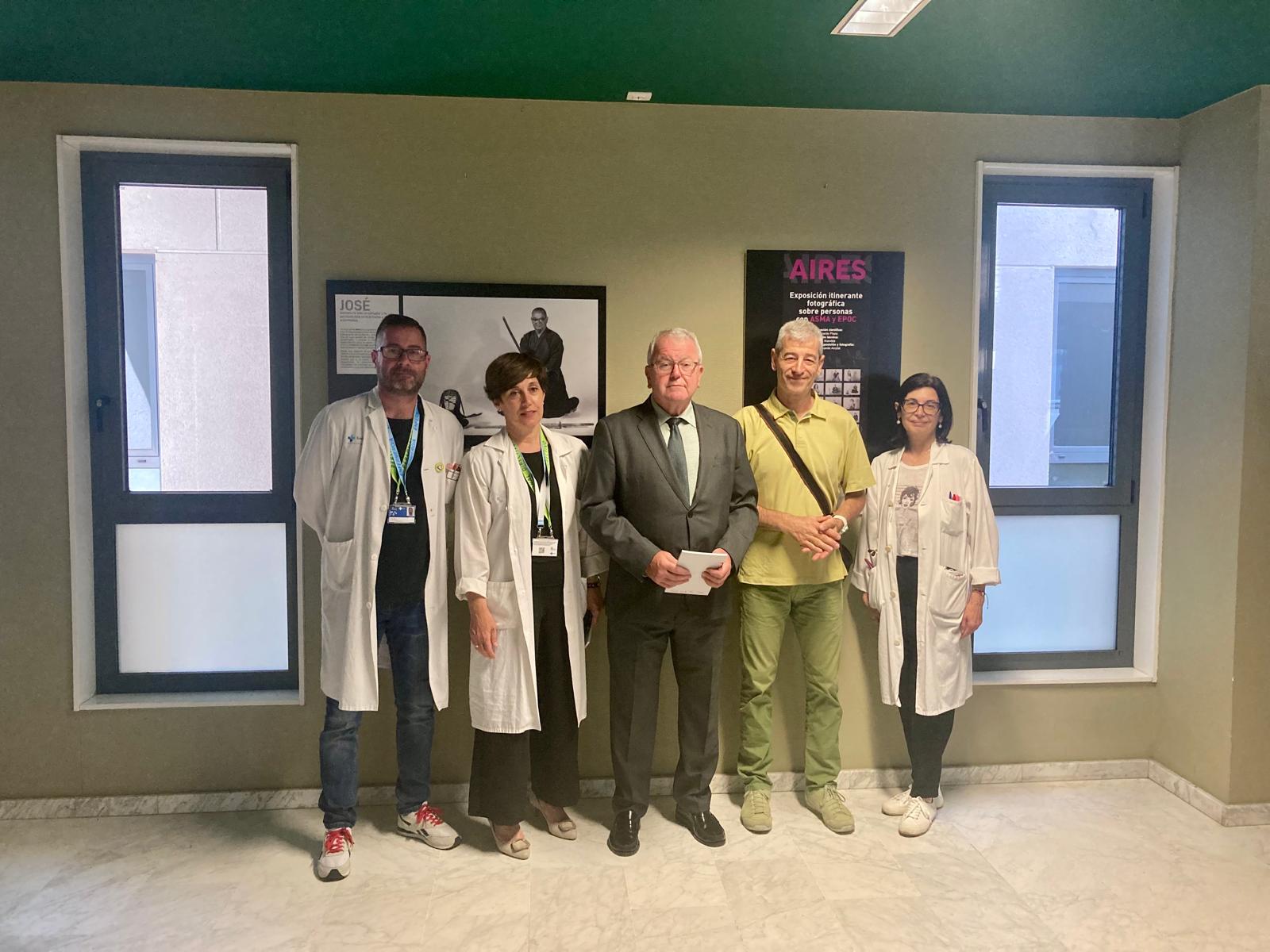 Un instante de la inauguración de la muestra 'Aires' en el Hospital de León. | L.N.C.