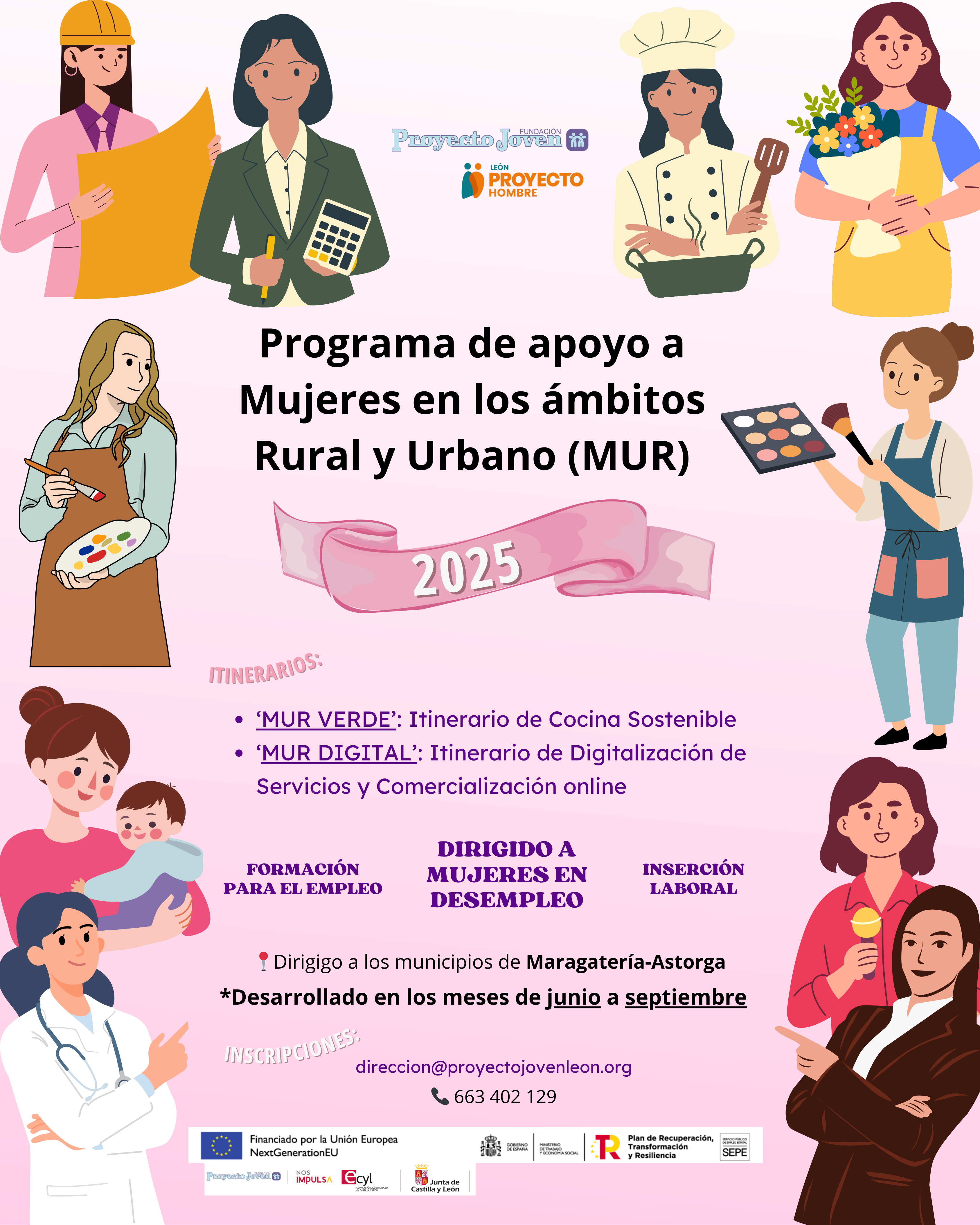 Cartel de la formación de Proyecto Joven-Proyecto Hombre en Astorga. |L.N.C.