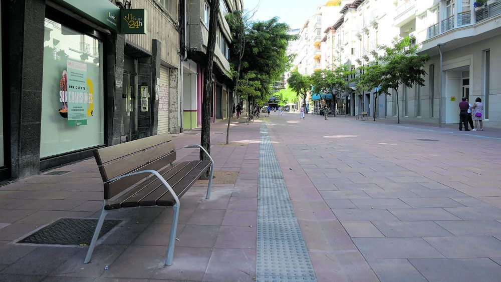 Imagen de la peatonalización de l a calle Ramiro Valbuena. | MAURICIO PEÑA