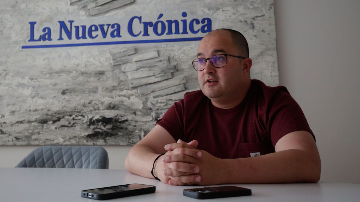 Dani Gordo, durante la entrevista en La Nueva Crónica. | FERNANDO OTERO