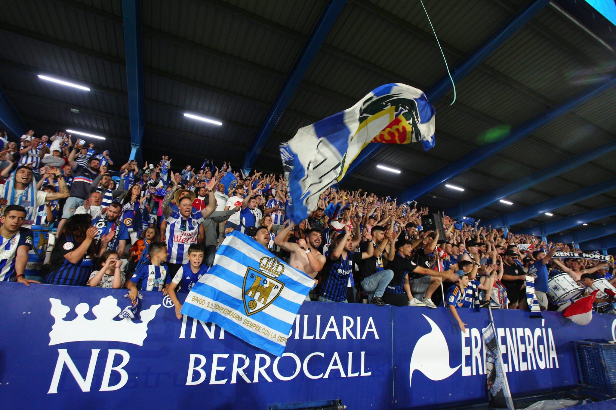 La ida de la final del playoff se podrá ver a través de una pantalla gigante. PONFERRADINA