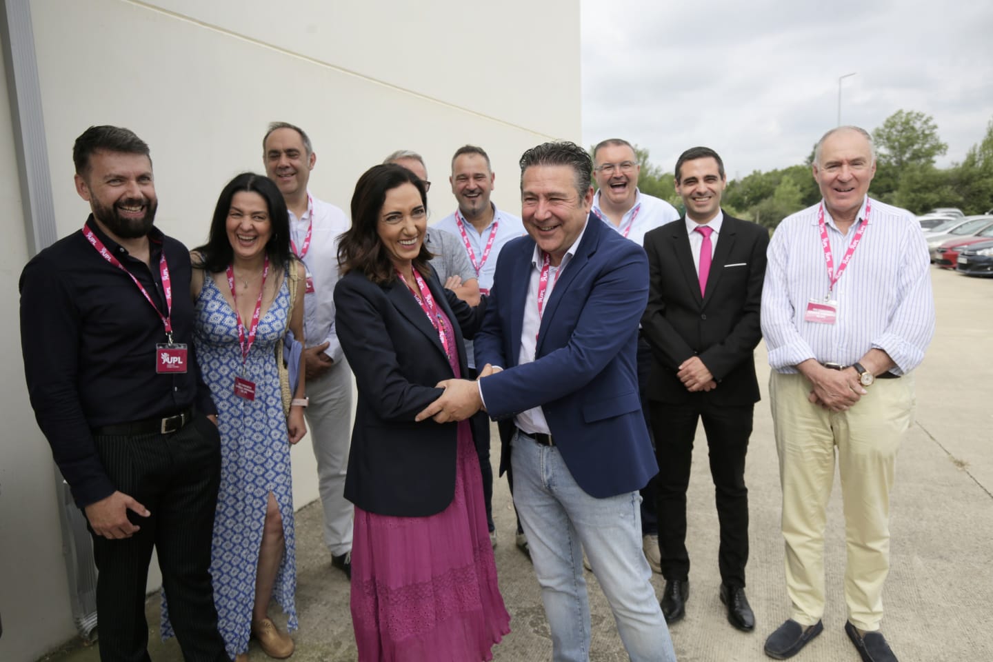 Alicia Gallego en la toma de relevo a Luis Mariano Santos como secretaria general de UPL. | FERNANDO OTERO