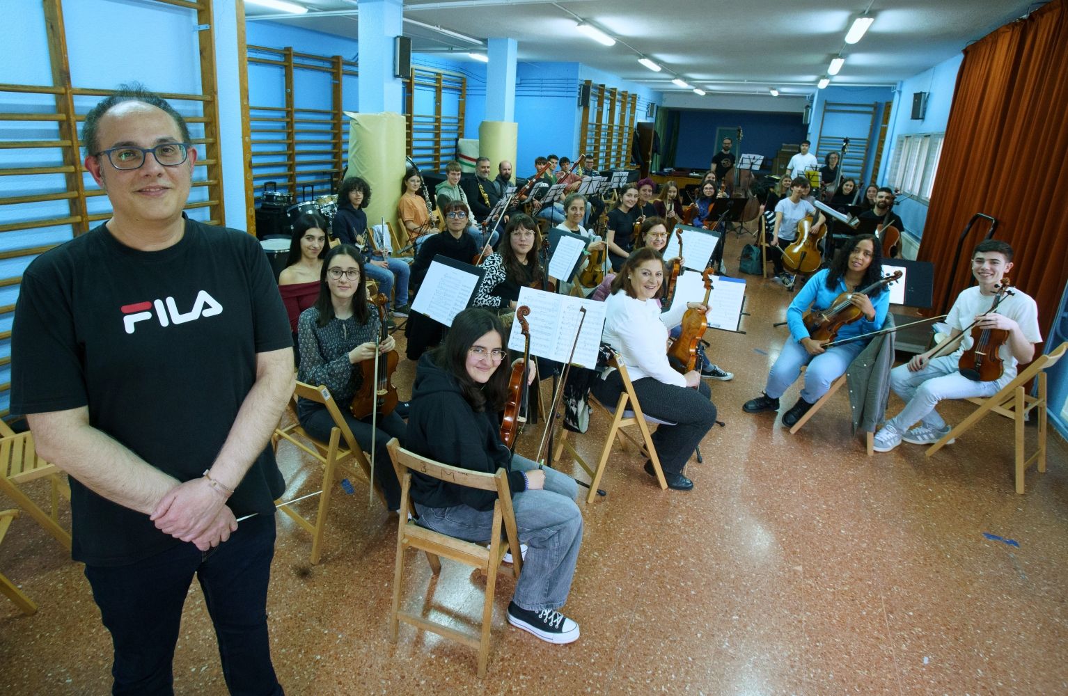 Ensayo de la orquesta de Ponferrada.