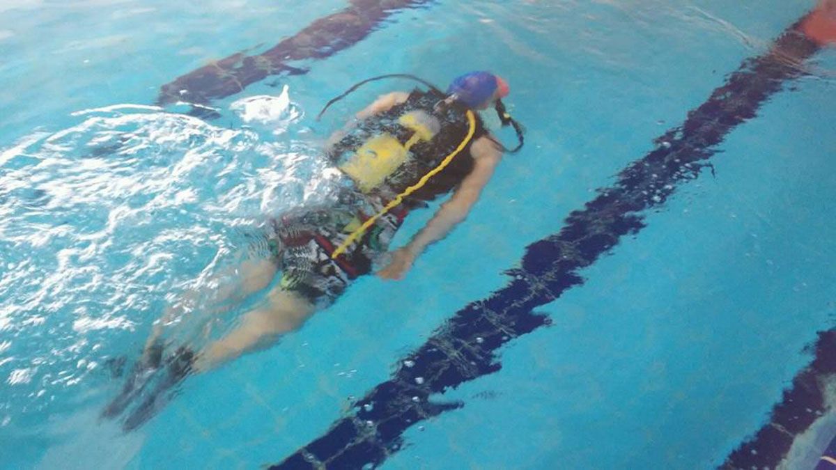 Actividades de escalada dentro del programa 'Es.pabila'.