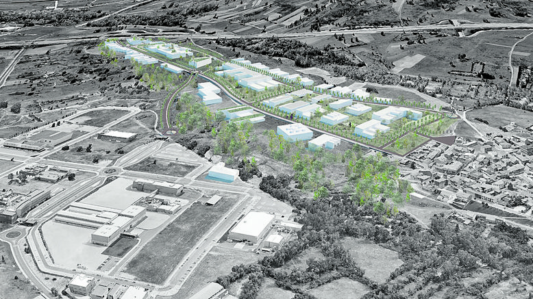 Infografía de la ampliación del Parque Tecnológico de León, cuyas obras comenzarán a lo largo del mes de septiembre. | SOMACYL
